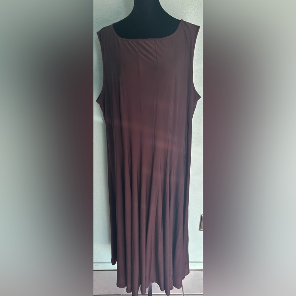 Simple Brown Maxi Dress
